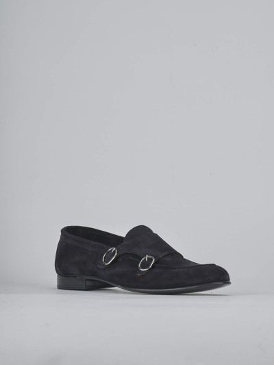 Mocassini camoscio blu