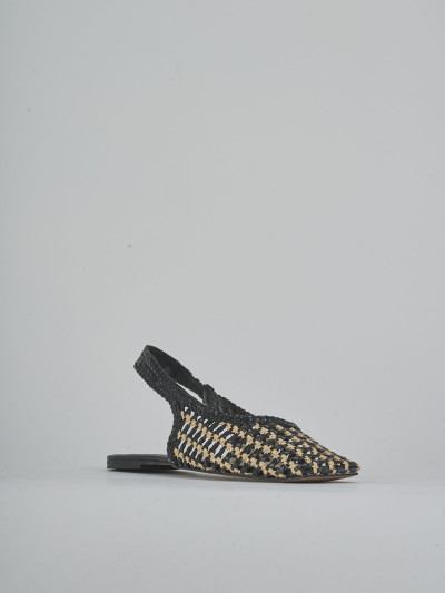Ballerine tacco 1cm pelle nero