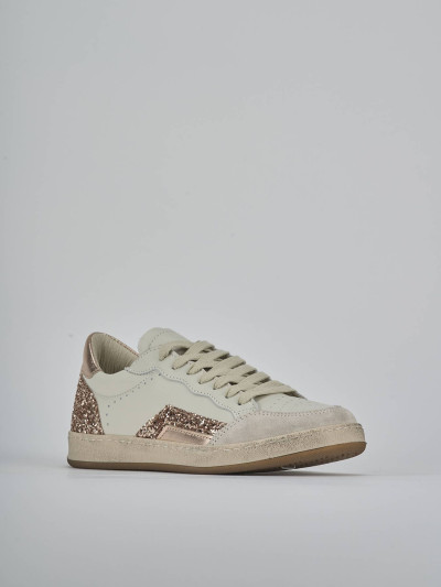 Sneakers pelle beige