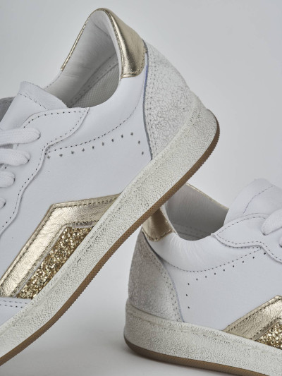 Sneakers pelle bianco