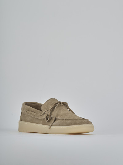 Mocassini camoscio beige