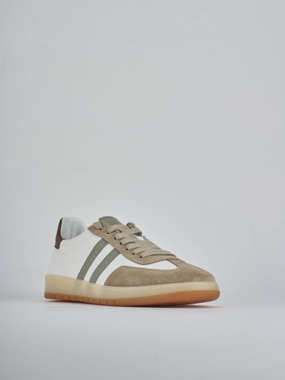 Sneakers pelle beige