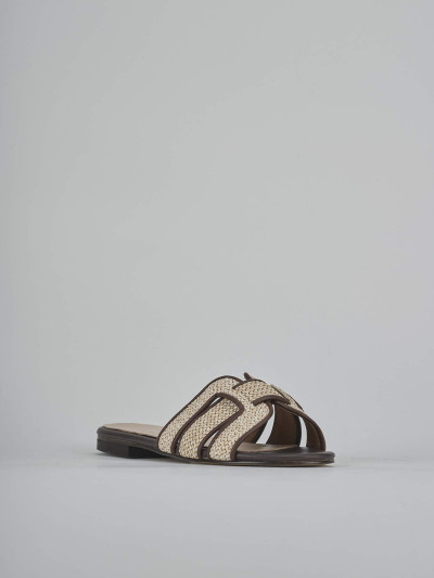 Ciabatte tacco 1cm pelle testa