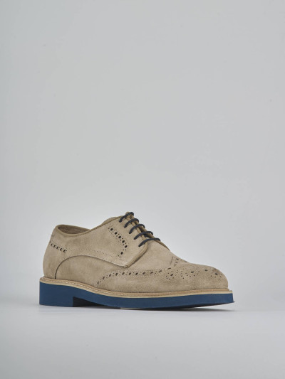 Stringate camoscio beige