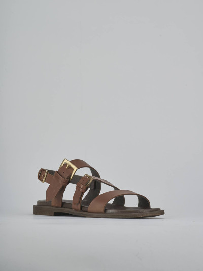 Sandali tacco 1cm pelle testa