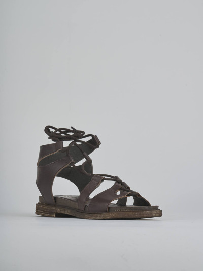 Sandali tacco 1cm pelle testa