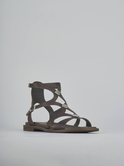 Sandali tacco 1cm pelle testa