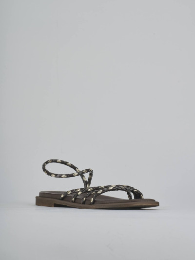Sandali tacco 1cm pelle testa