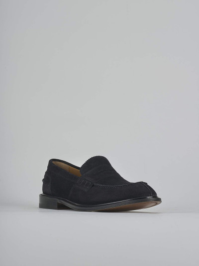 Mocassini camoscio blu