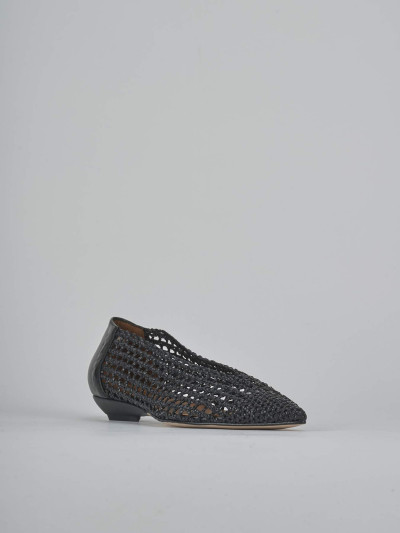 Ballerine tacco 1cm pelle nero