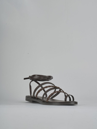 Sandali tacco 1cm pelle testa