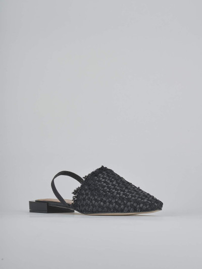 Ballerine tacco 1cm pelle nero