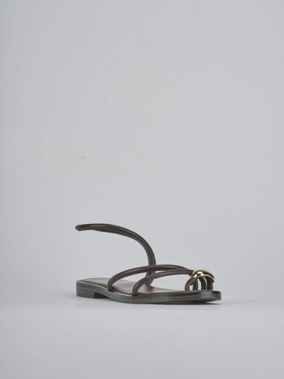 Sandali tacco 1cm pelle testa