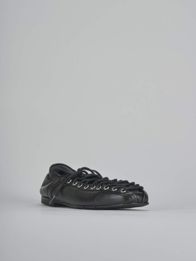 Ballerine tacco 1cm pelle nero