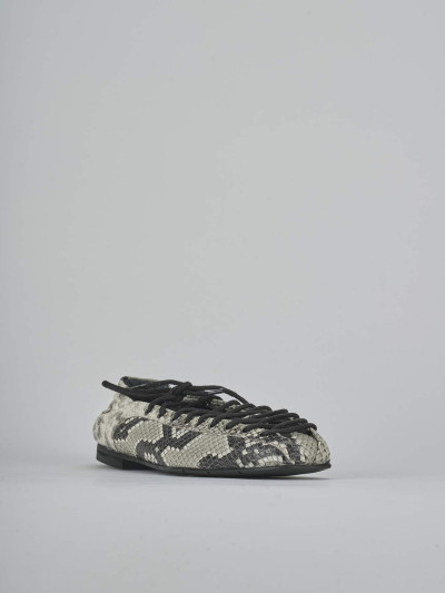 Ballerine tacco 1cm pelle beige