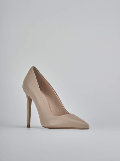 Décolleté e slingback tacco 10cm pelle rosa