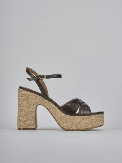 Sandali tacco 9cm cocco testa