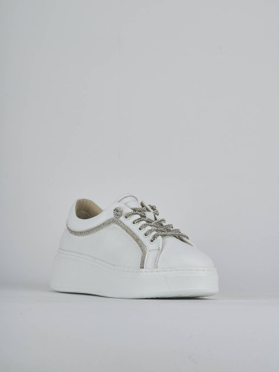 Sneakers pelle bianco