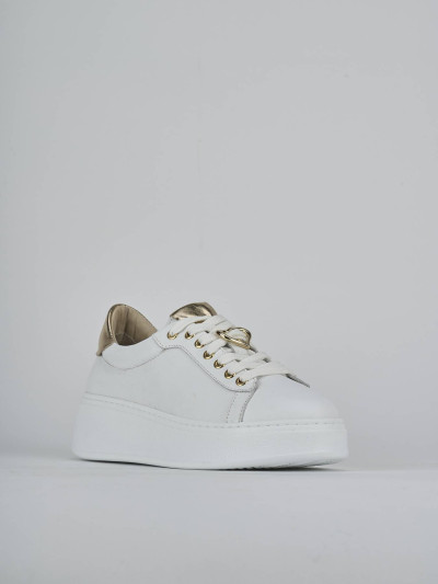 Sneakers pelle bianco
