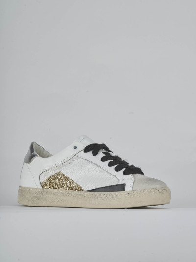 Sneakers pelle bianco