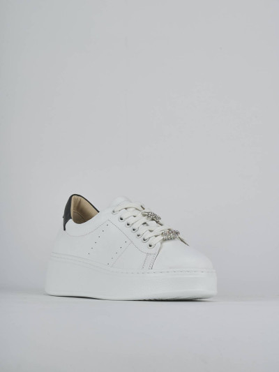 Sneakers pelle bianco