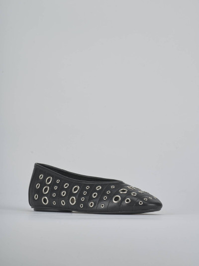 Ballerine tacco 1cm pelle nero