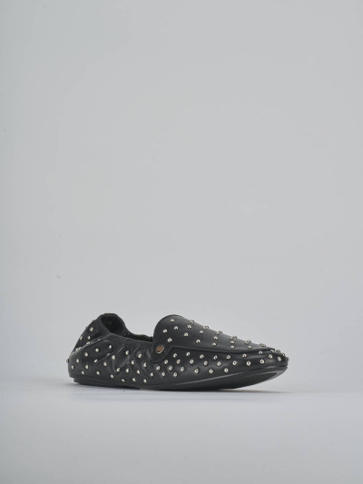 Mocassini tacco 1cm pelle nero