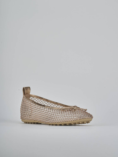 Ballerine tacco 1cm pelle beige