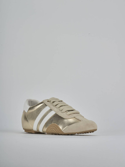 Sneakers laminato oro