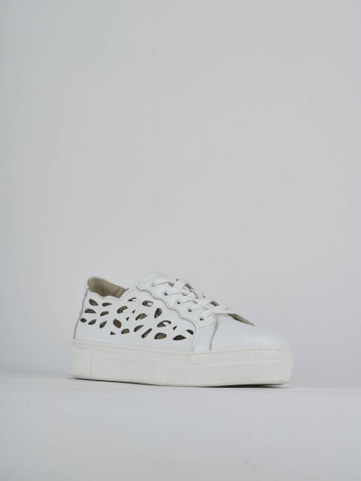 Sneakers pelle bianco