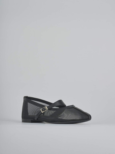 Ballerine tacco 1cm pelle nero