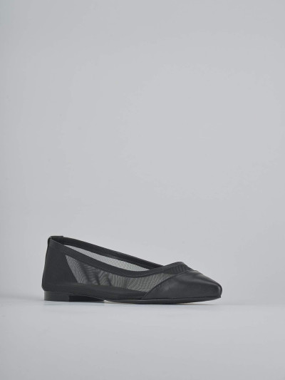Ballerine tacco 1cm pelle nero