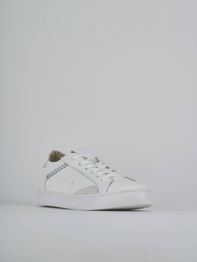 Sneakers pelle bianco