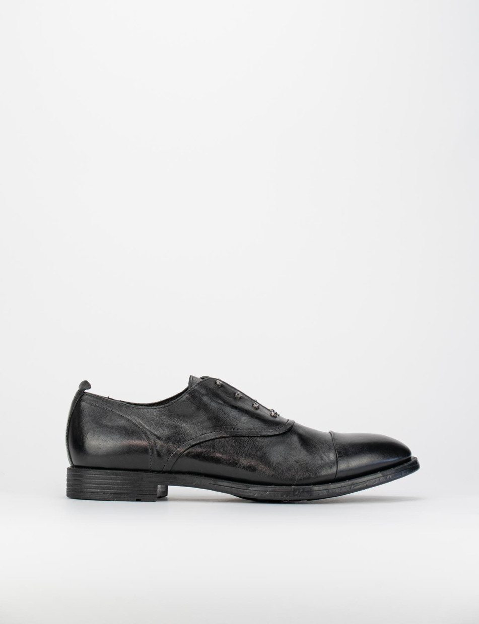 Stringate uomo nero pelle Barca Stores