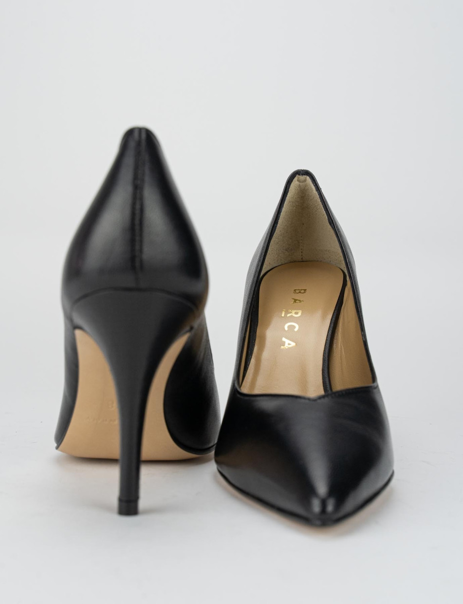 Pumps heel 9 cm black leather