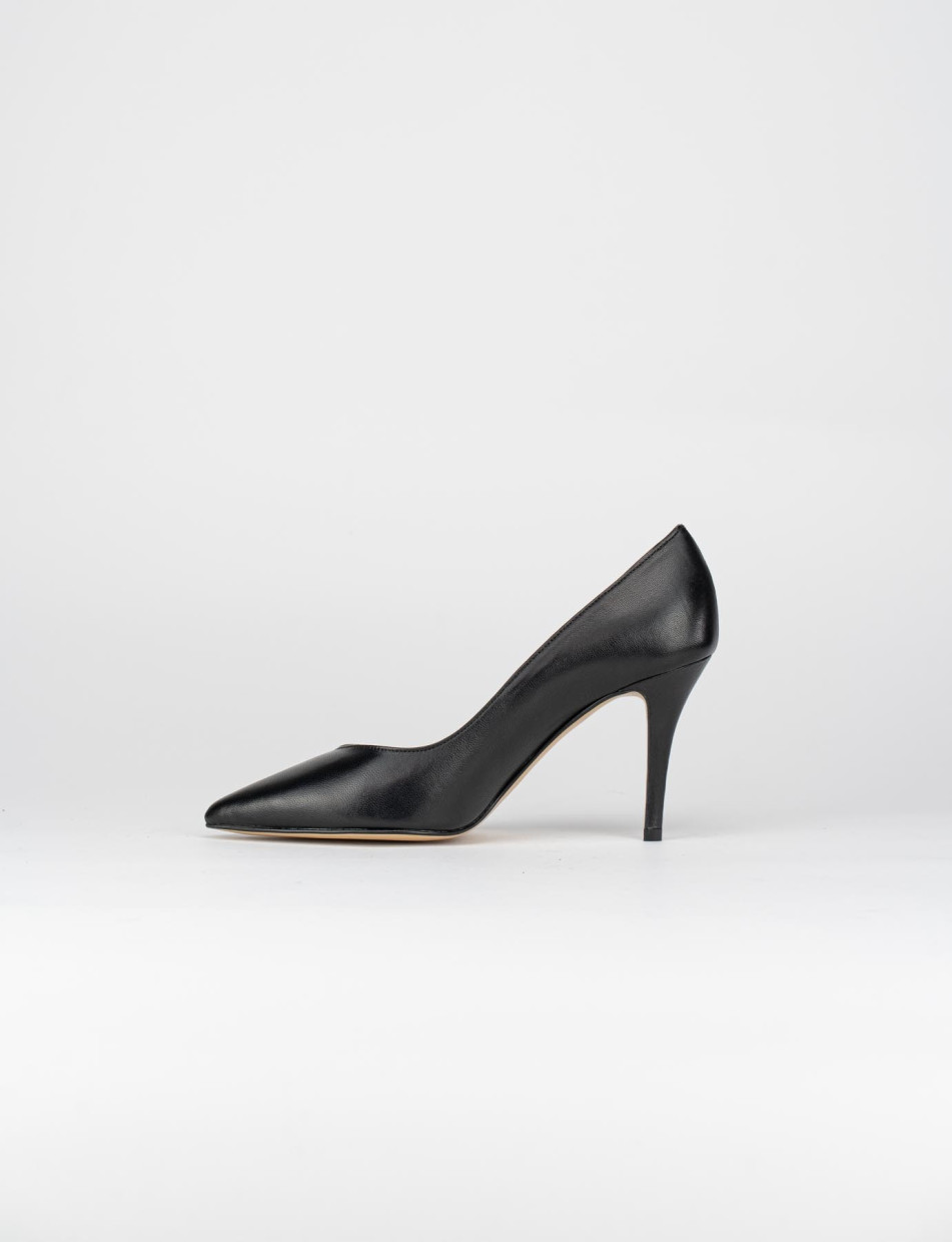 Pumps heel 9 cm black leather