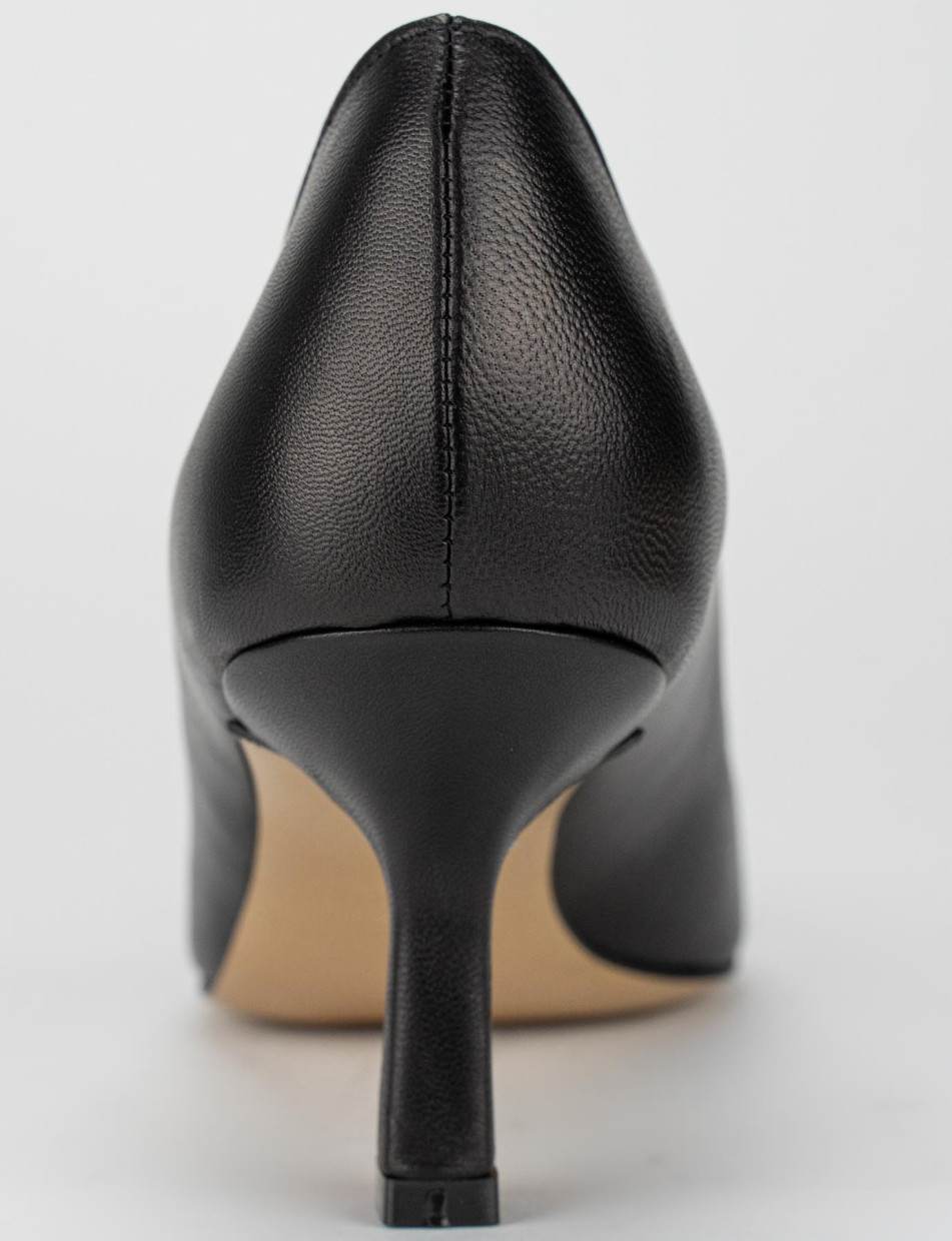 Pumps heel 7 cm black leather