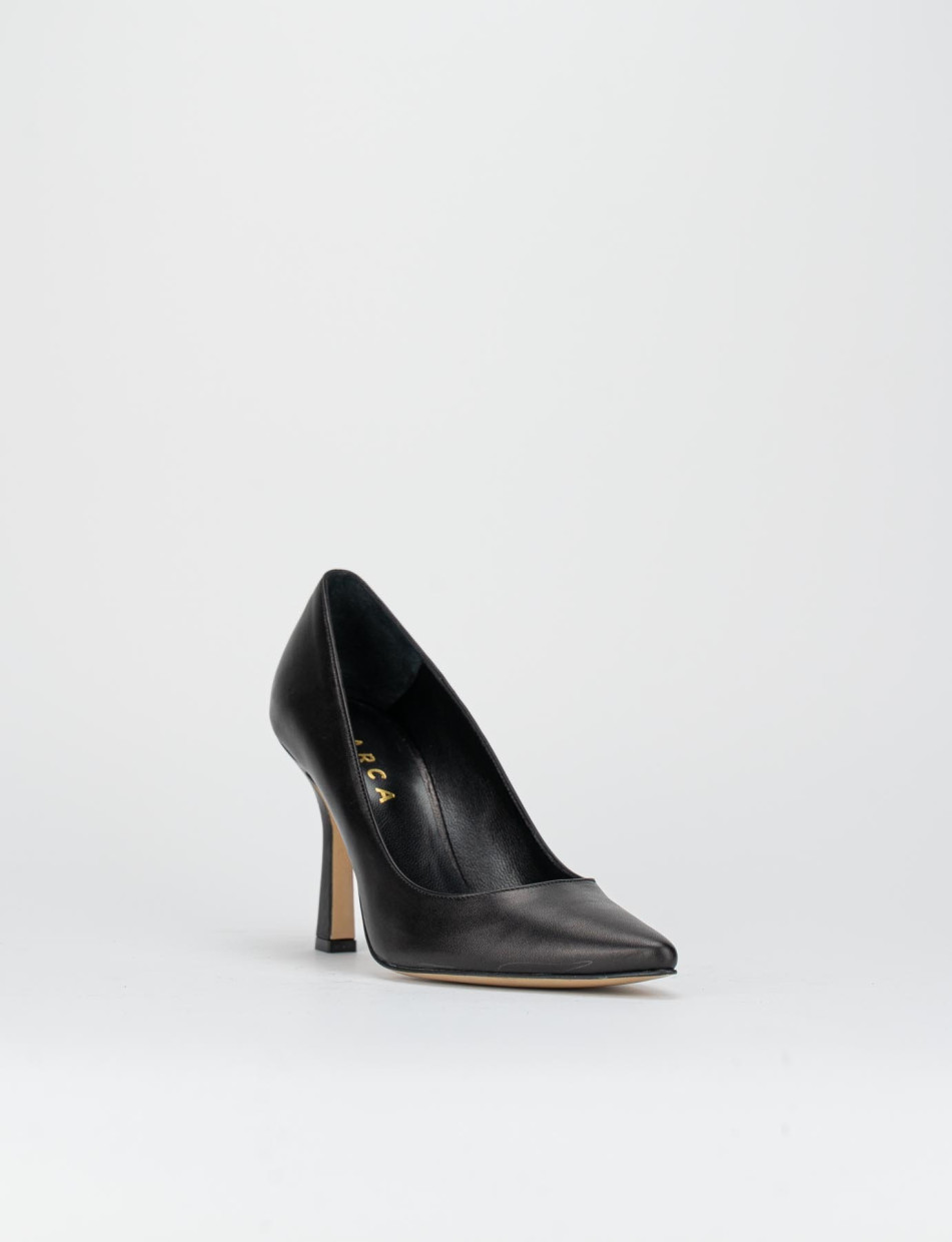 Pumps heel 9 cm black leather