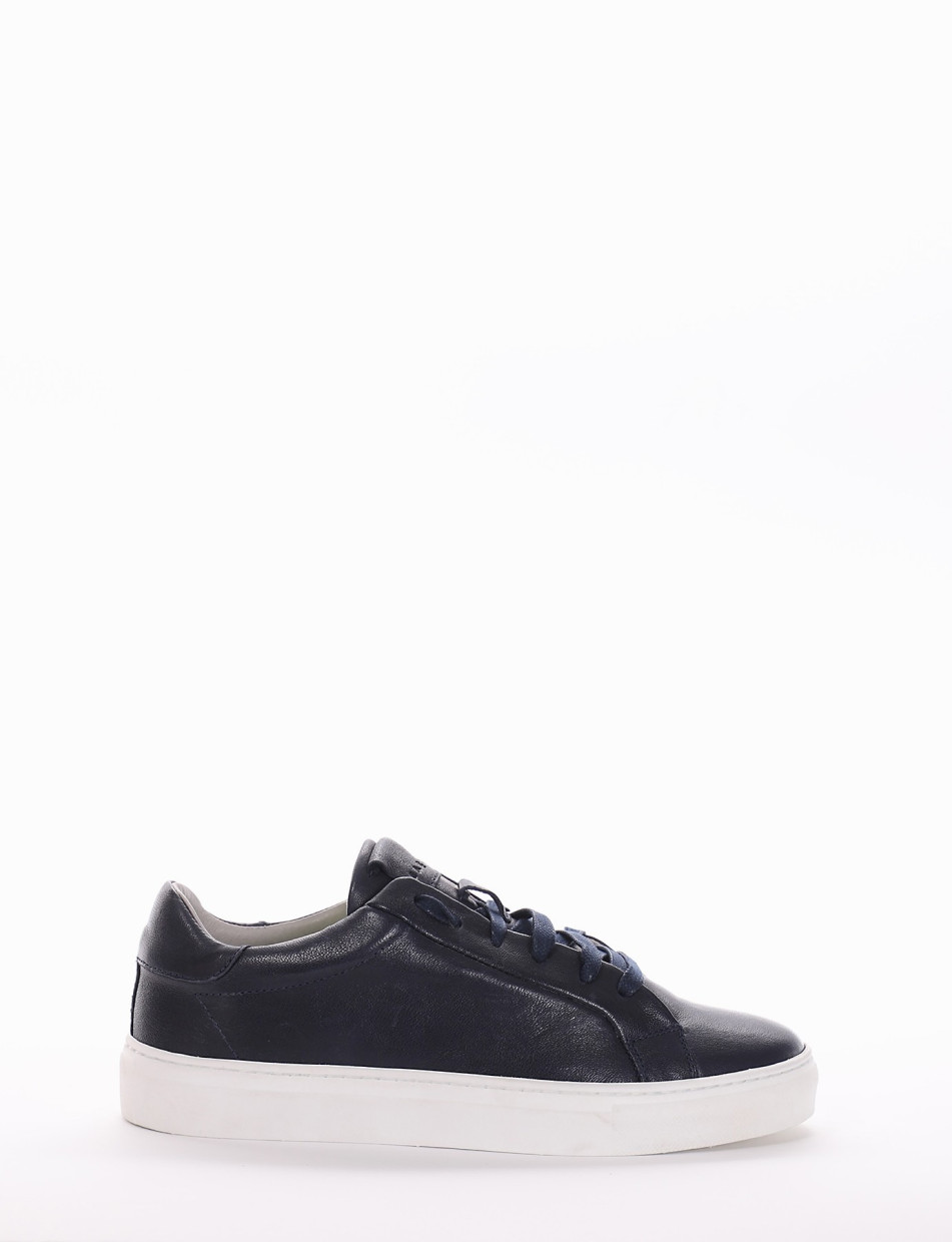 Sneakers blu leather