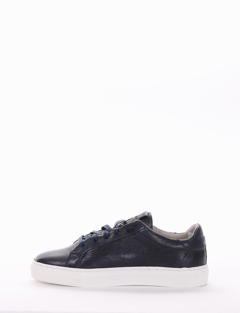 Sneakers blu leather