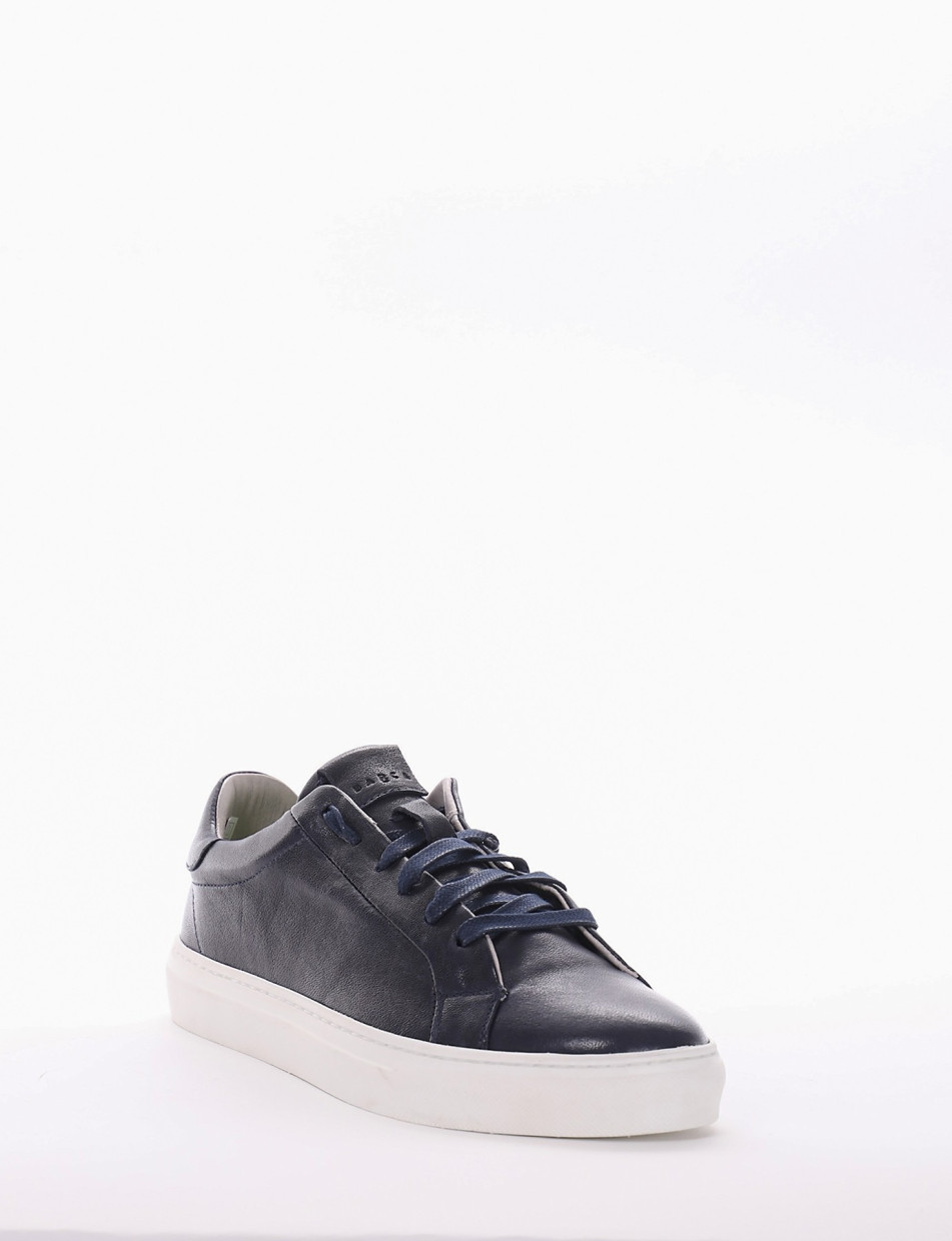 Sneakers blu leather