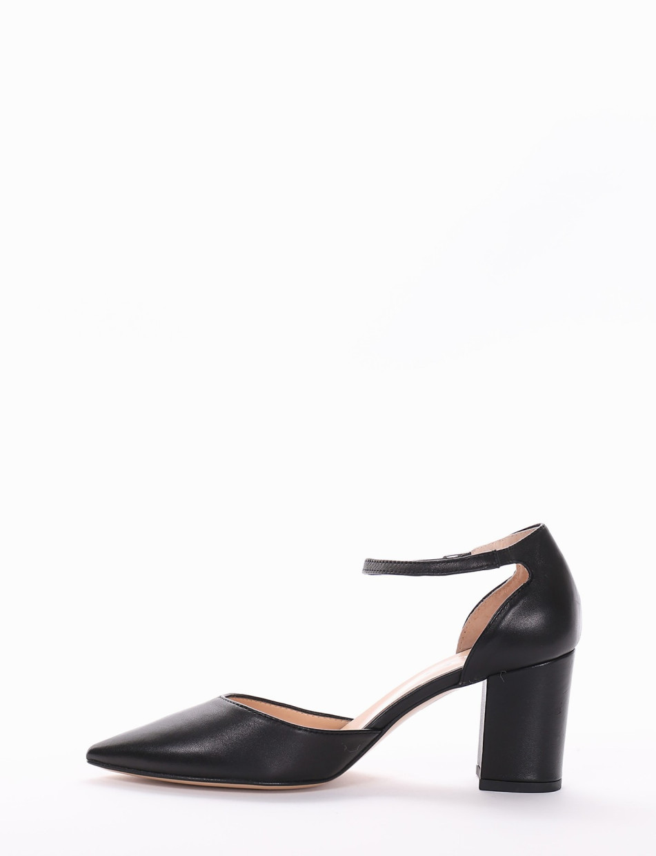 Pumps heel 7 cm black leather