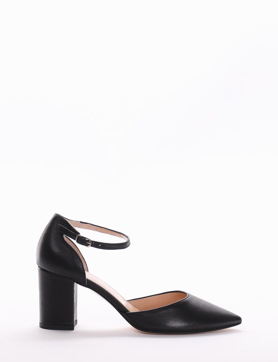 Pumps heel 7 cm black leather