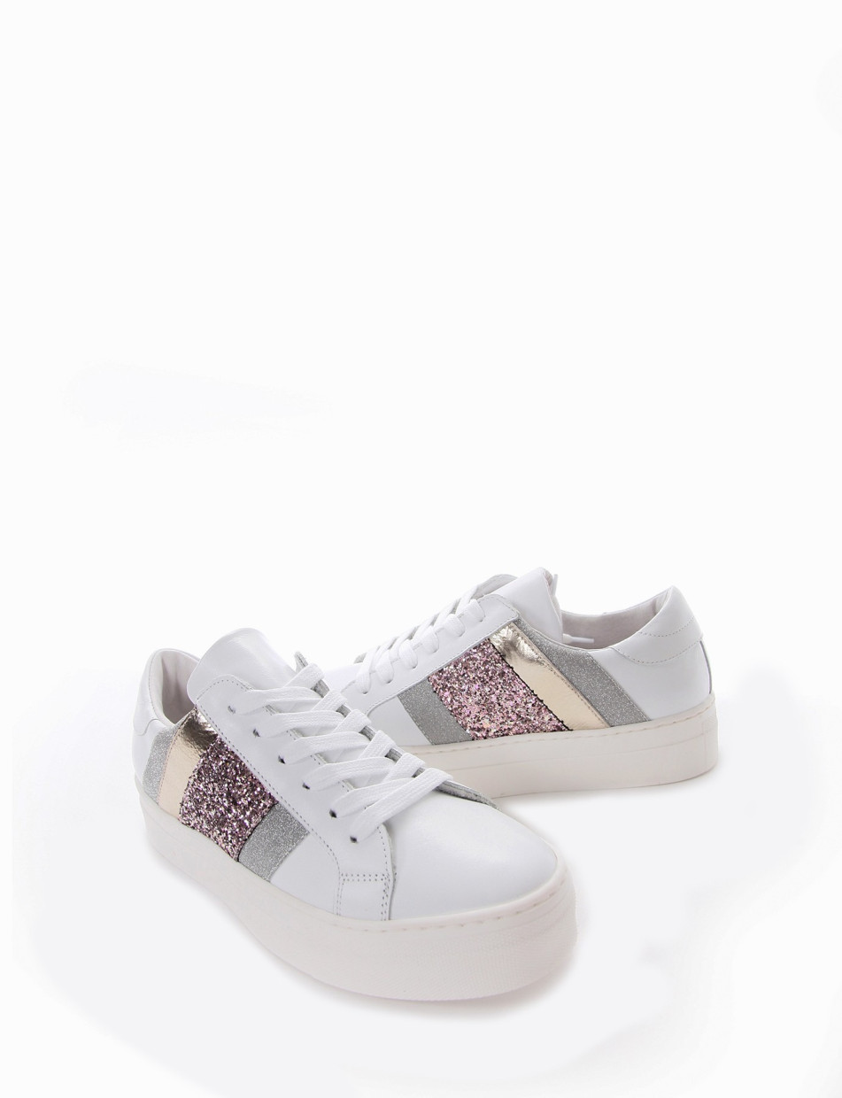 Sneakers white leather