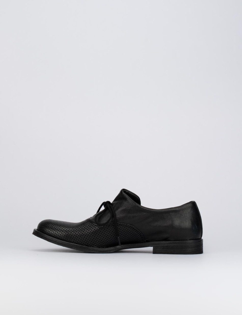 Scarpa stringata nero pelle