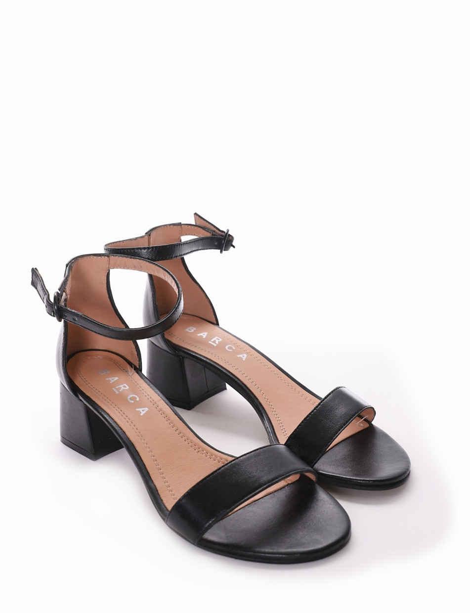Sandalo tacco 5 cm  nero