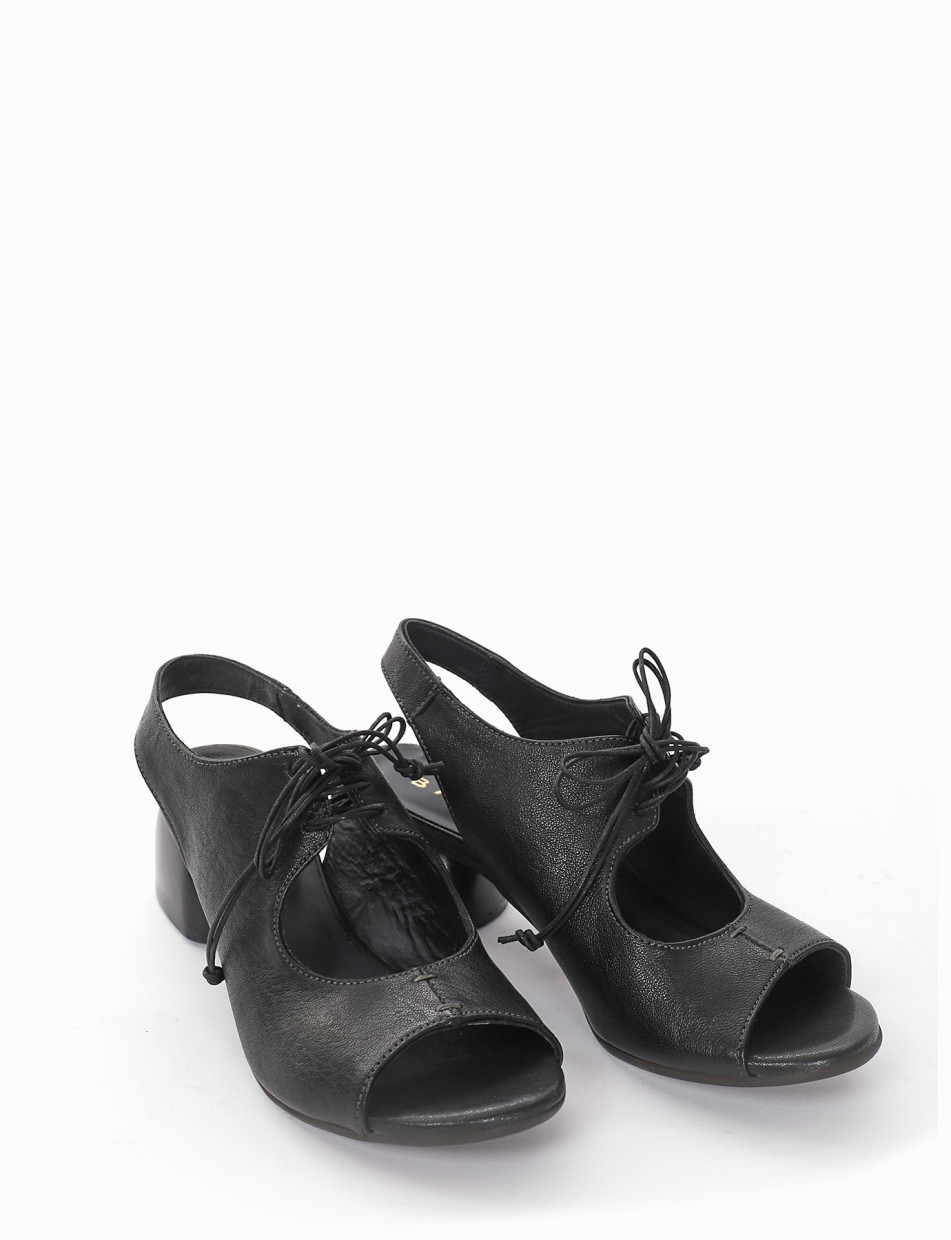 Sandalo tacco 5cm nero