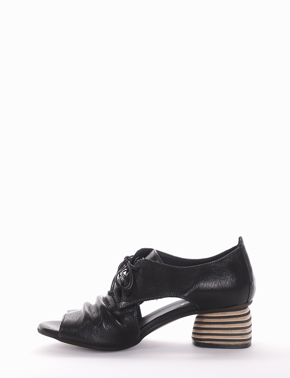 Sandalo tacco 5cm nero