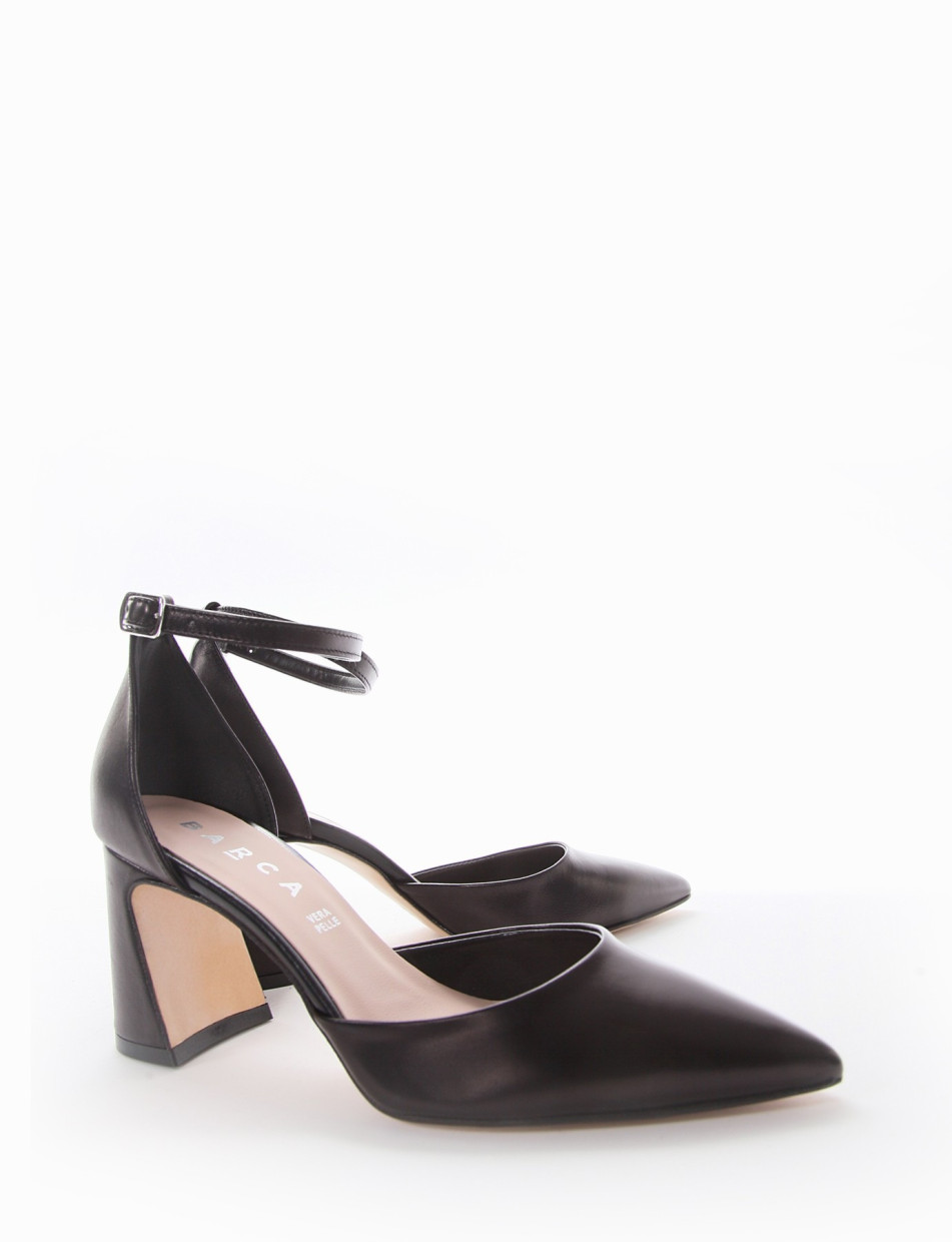 Pumps heel 7 cm black leather