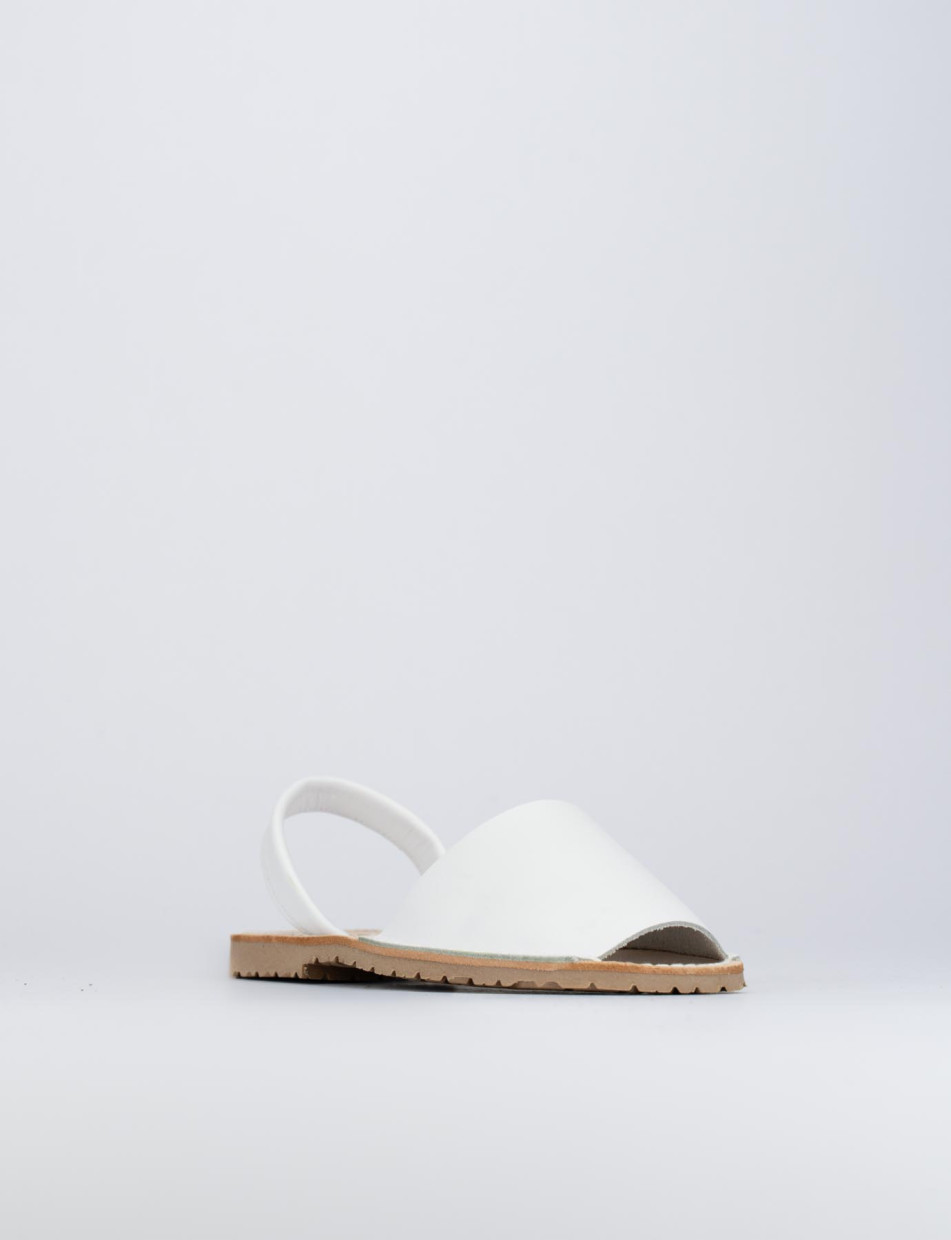 Espadrillas tacco 1cm pelle bianco